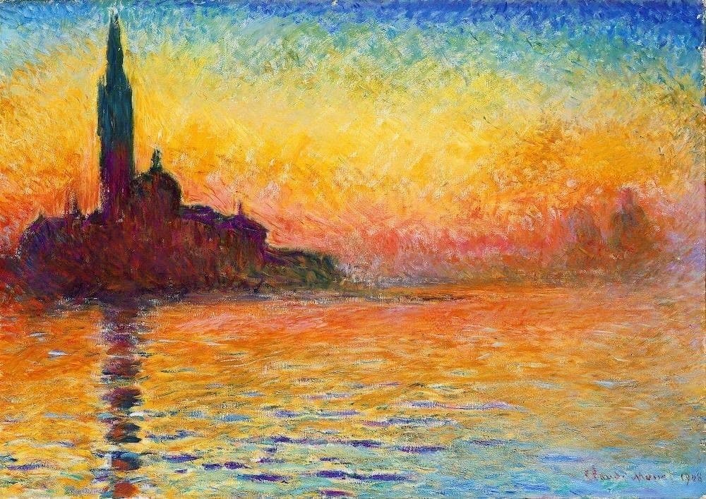 San Giorgio Maggiore at Dusk: Monet's Venice in Dissolving Light